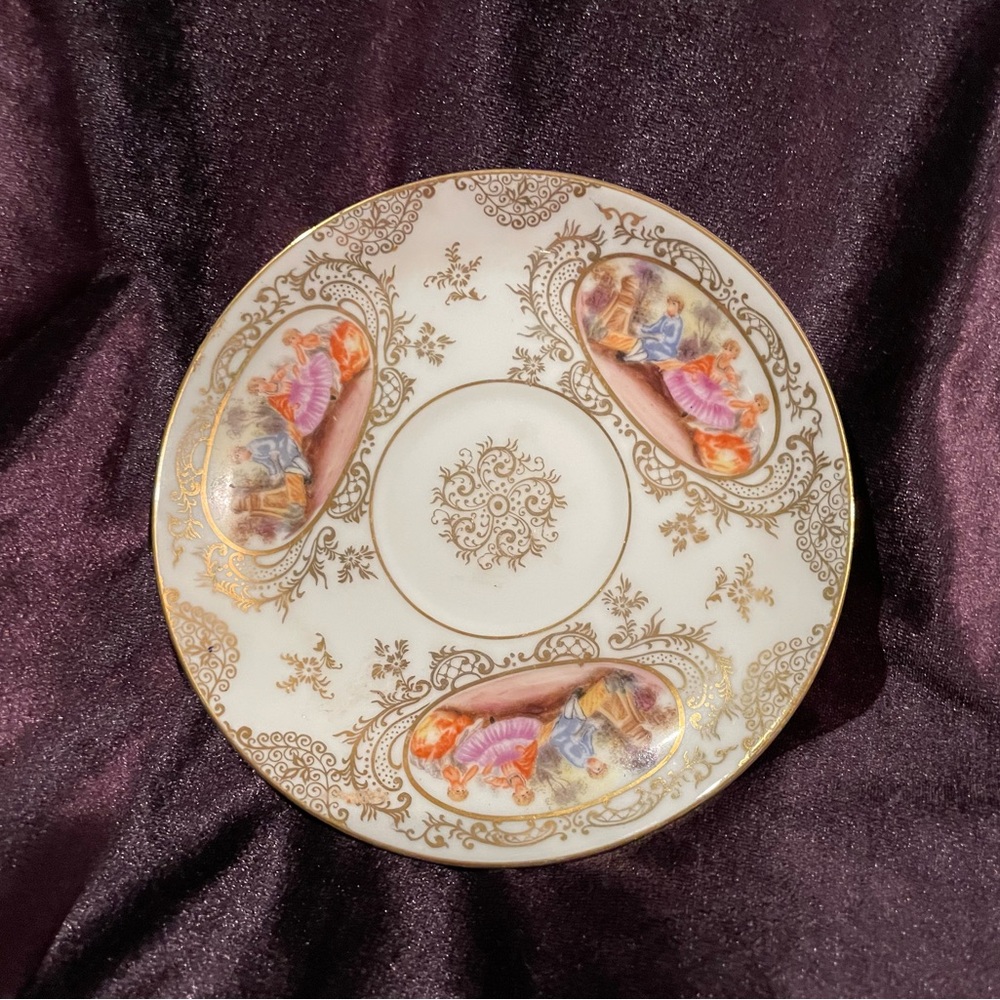 Rare Vintage Lefton China Hand Painted Saucer